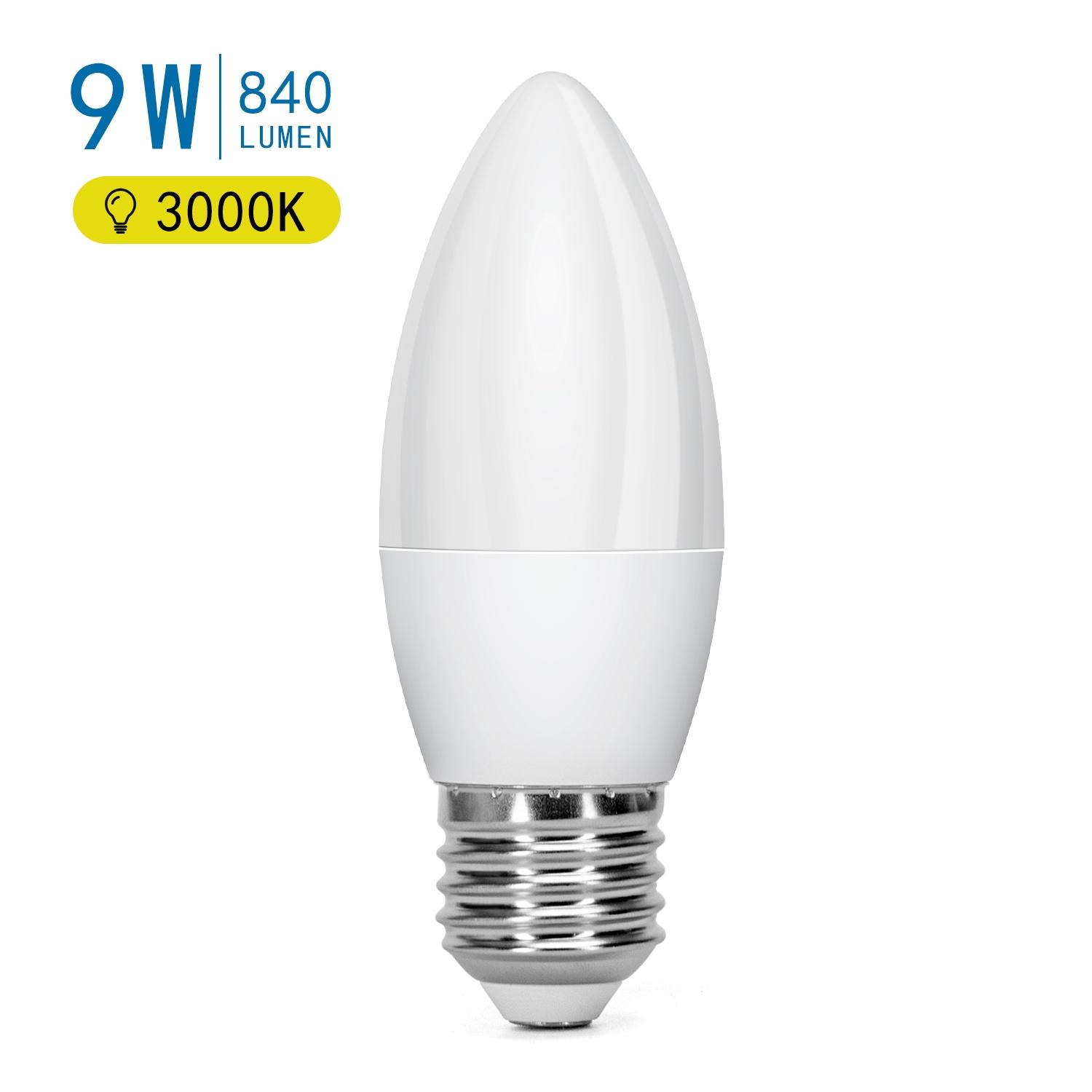 LED C37 E27 9W