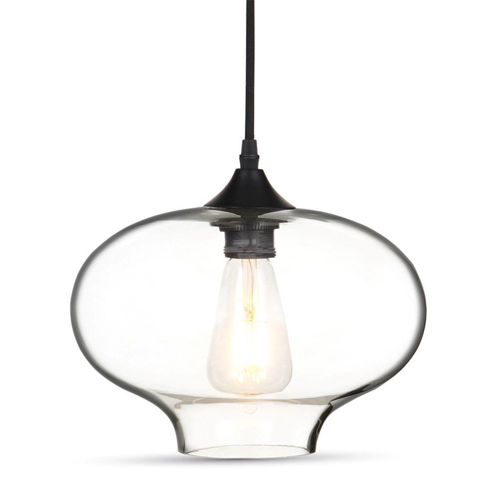 VT-7229 GLOBE GLASS PENDANT LIGHT -TRANSPARENT D:280-E27