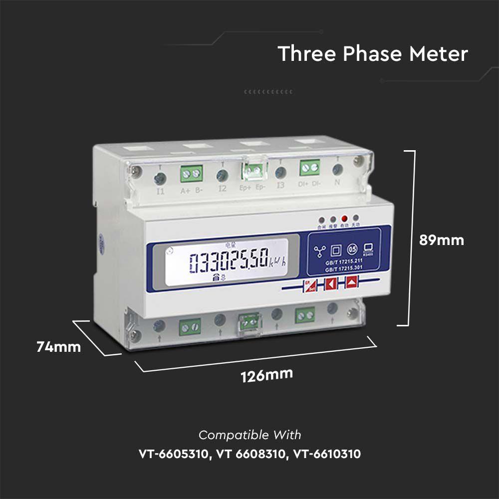 3-FAZOWY SMART METER DEDYKOWANY DLA VT-6605310, VT 6608310, VT-6610310, VTAC, SKU 11505