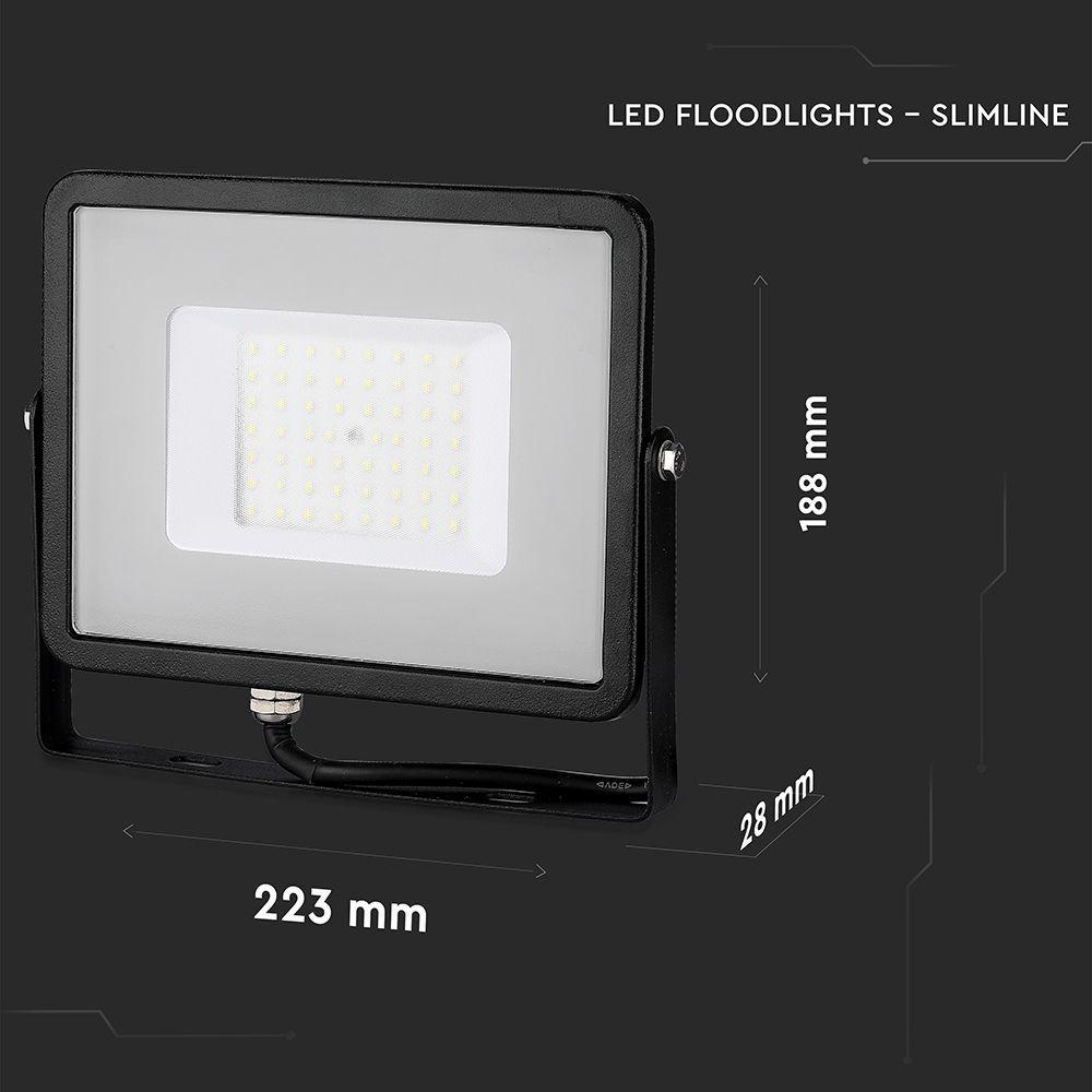 VT-50 50W SMD FLOODLIGHT SAMSUNG CHIP 3000K BLACK BODY