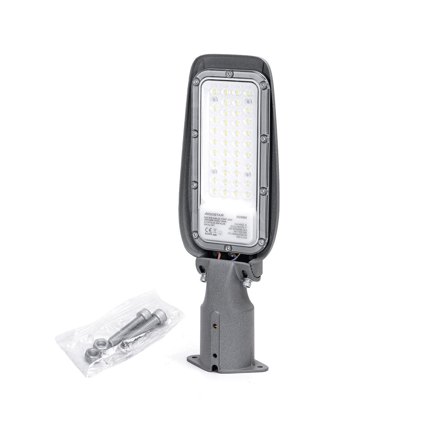 DOB LED slim street light 30W