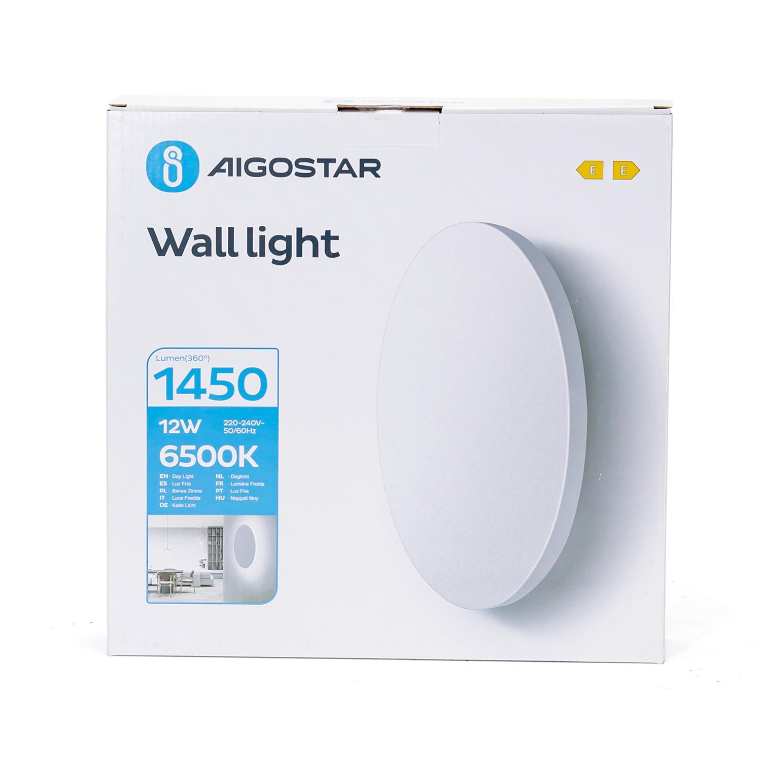 LED Metal Wall Light White 12W