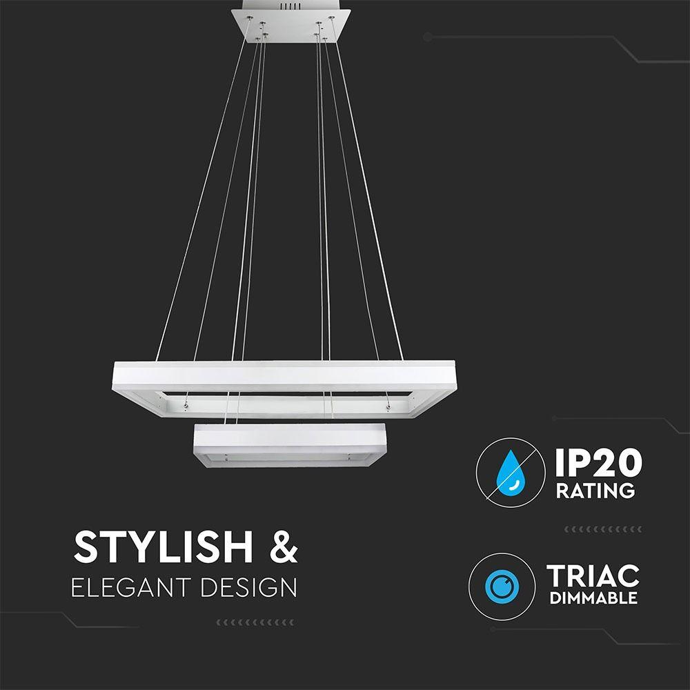 VT-101-2D 115W SOFT LIGHT CHANDELIER 3000K,DIMMABLE-WHITE