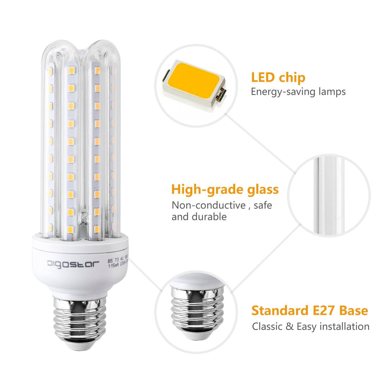 Żarówka LED W Kształcie U 4U E27 15W(15W,E27,3000K)