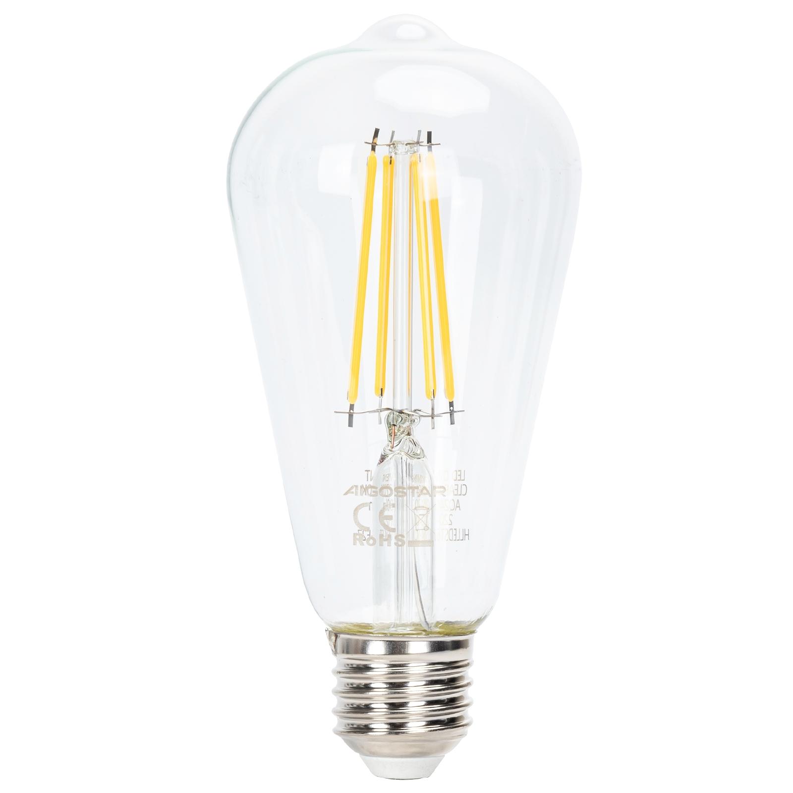 LED E27 ST64 6W Barwa Ciepła