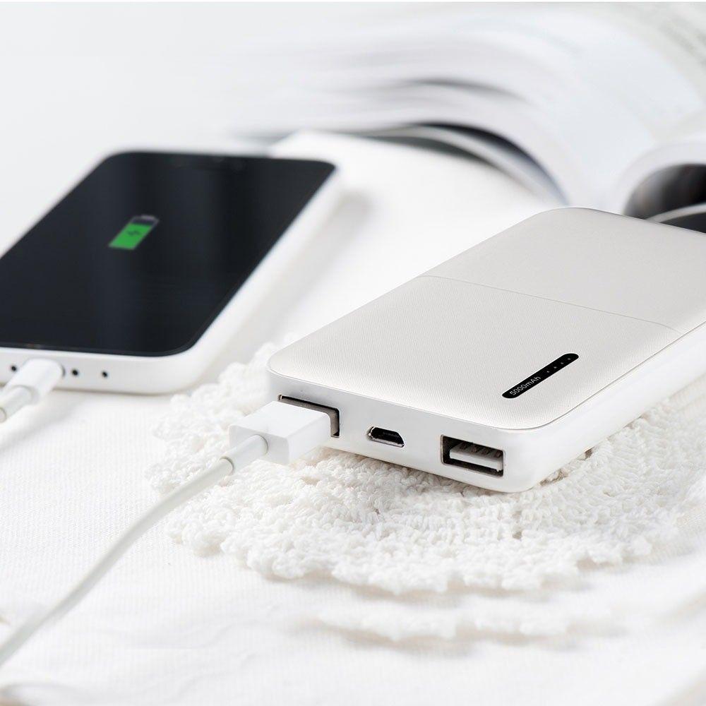 VT-3517 5000mah POWER BANK-WHITE