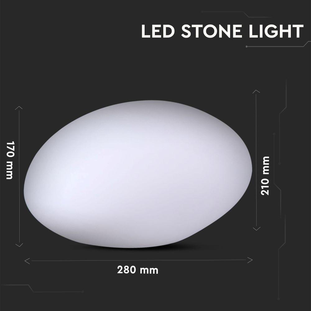 Oprawa ogrodowa LED STONE , , Wymiary:28X21X17cm, VTAC, SKU 40151