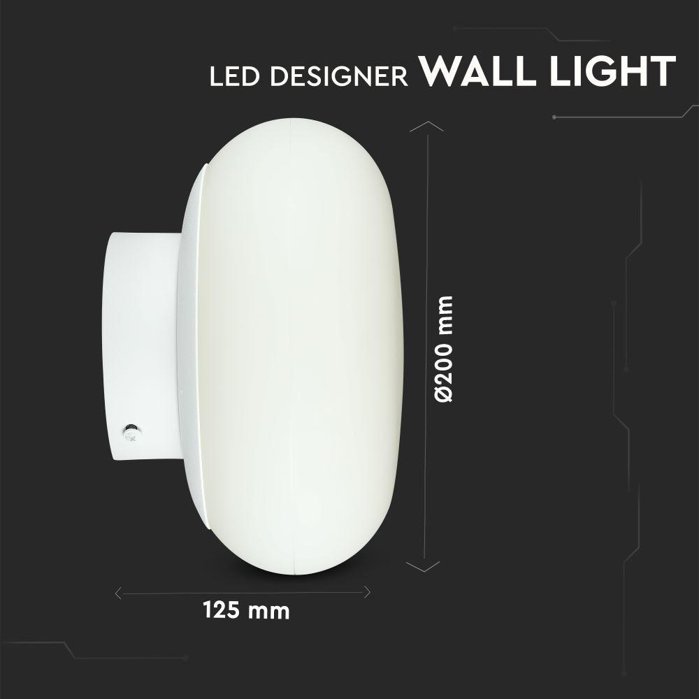 12W Lampka nocna (Ściemniacz TRIAC) Barwa: 3000K, Biały, VTAC, SKU 40041