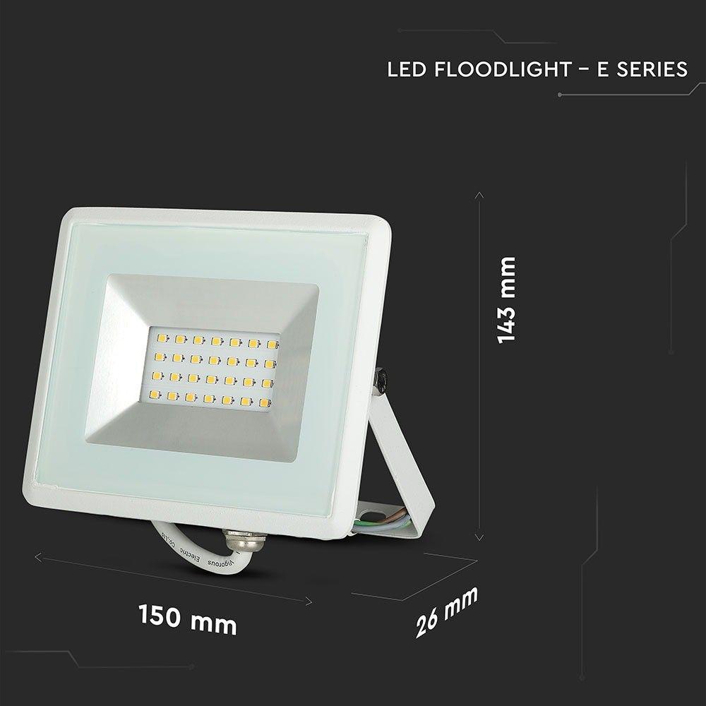 VT-4021 20W SMD FLOODLIGHTS 3000K WHITE BODY