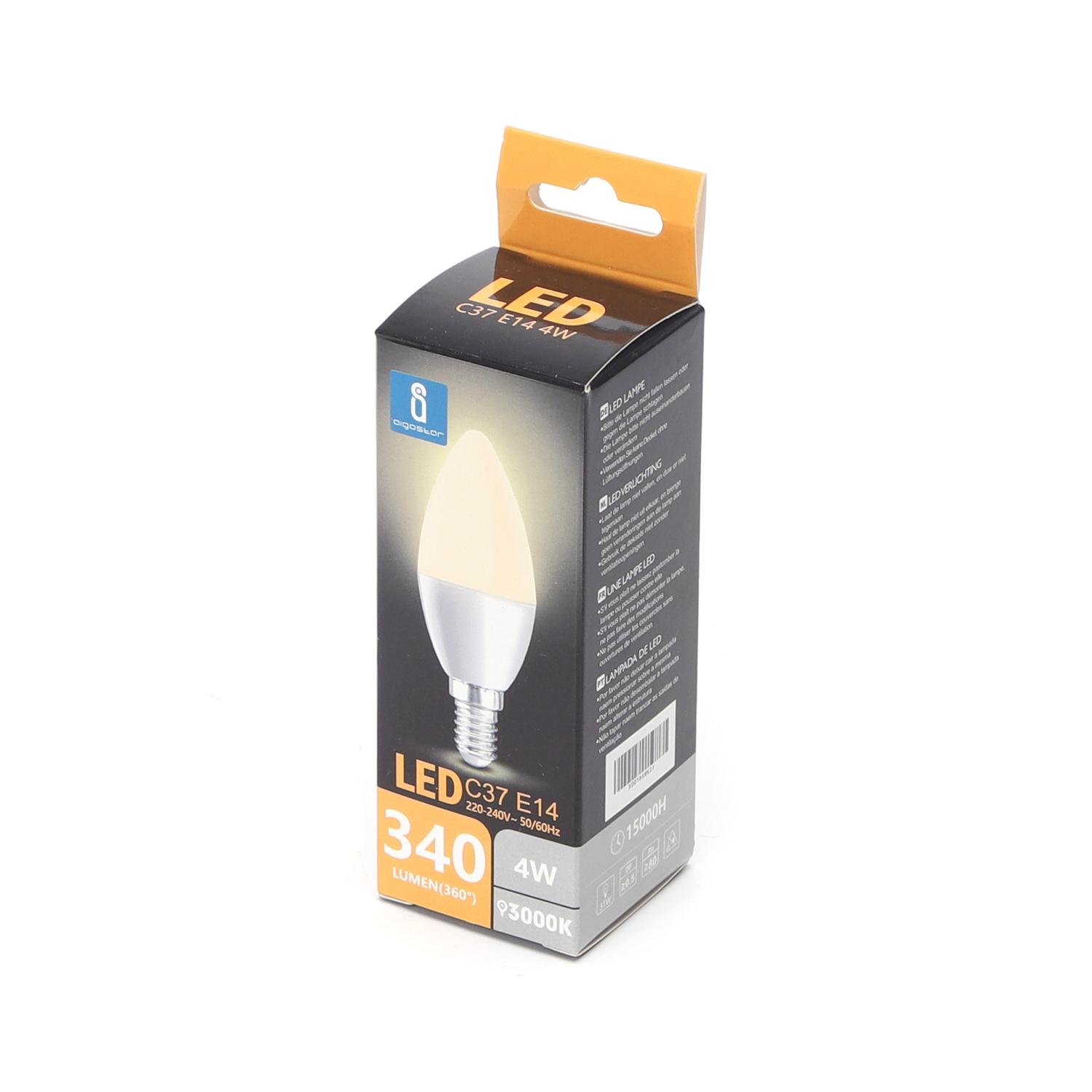 LED C37 E14 4W 3000K