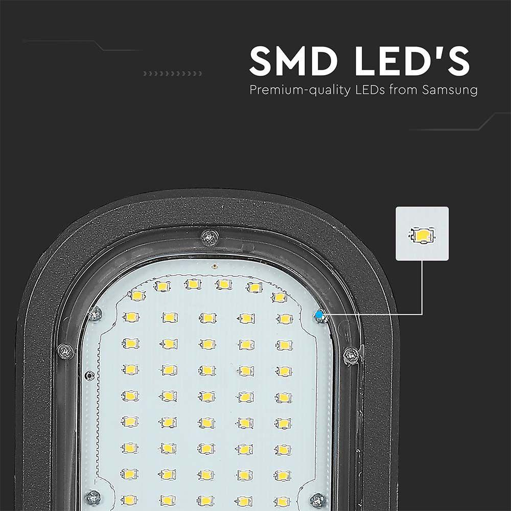 30W Lampa uliczna LED, Chip SAMSUNG, Barwa:6400K, 3 LATA GWARANCJI , VTAC, SKU 21538