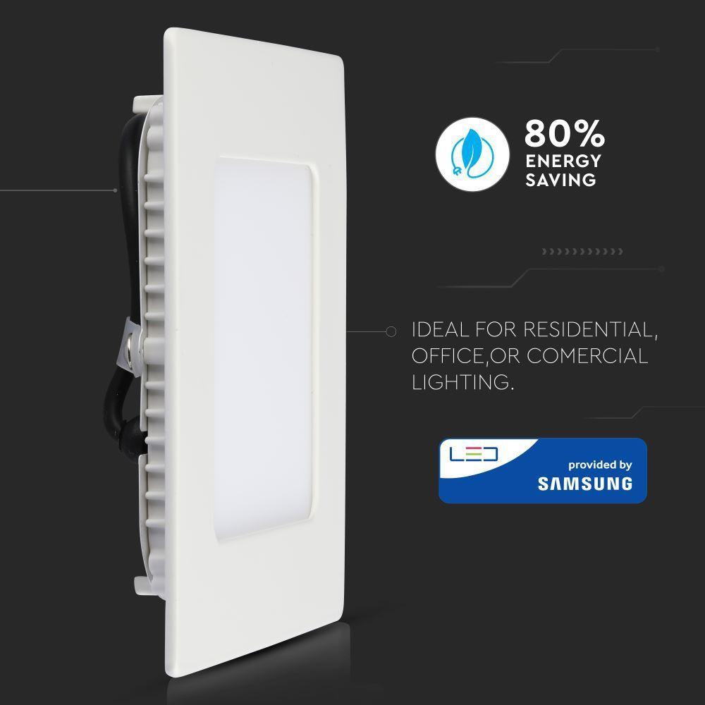 VT-612SQ 12W LED PREMIUM PANEL SAMSUNG CHIP 6400K SQUARE