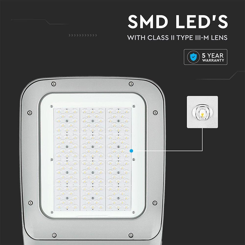 120W Lampa uliczna LED (CLASS II,TYPE III-M LENS), Chip SAMSUNG, Barwa:4000K, VTAC, SKU 542