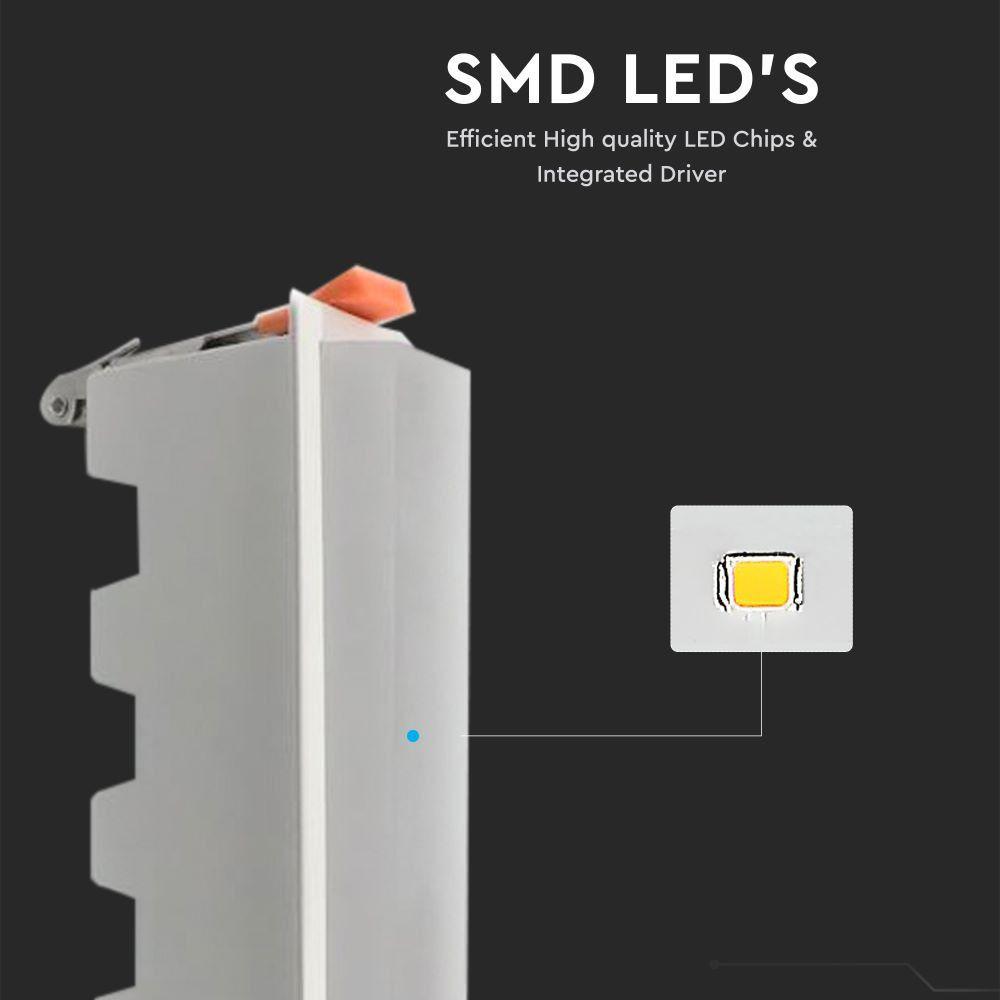 10W Panel LED Liniowy, Kolor: Biały, Barwa: 4000K, VTAC, SKU 6411