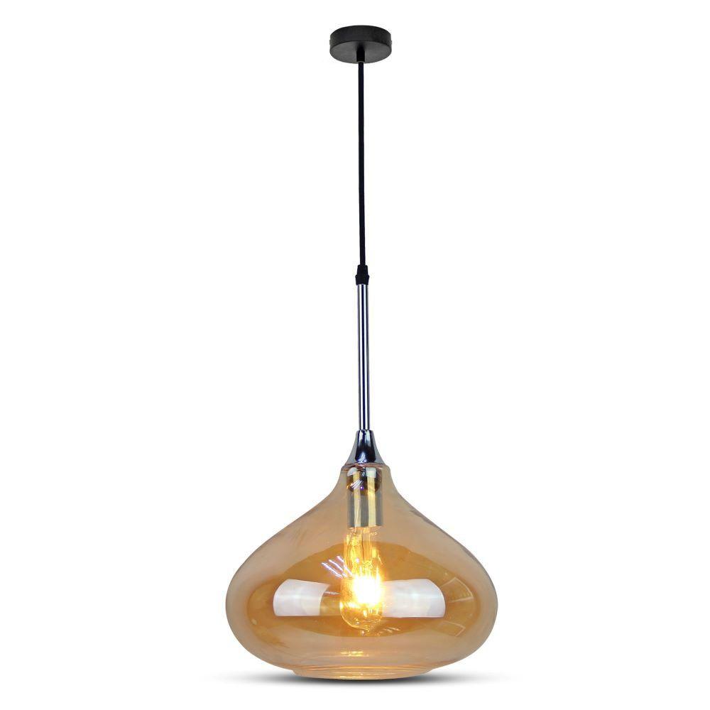 VT-7281 MODERN GLASS-SLEEK-AMBER GLASS PENDANT LIGHT D:280-E27