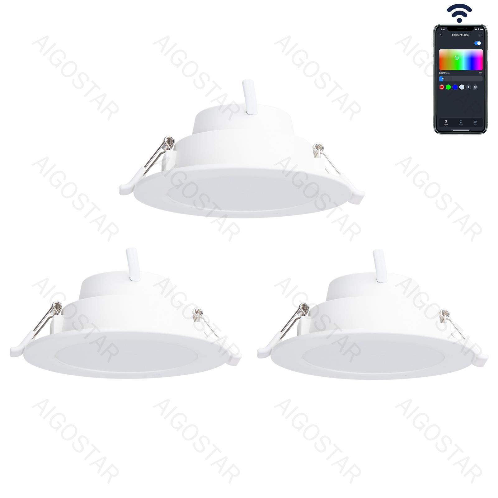 Inteligentny downlight Bluetooth MESH 9W RGB+CCT 3 szt.