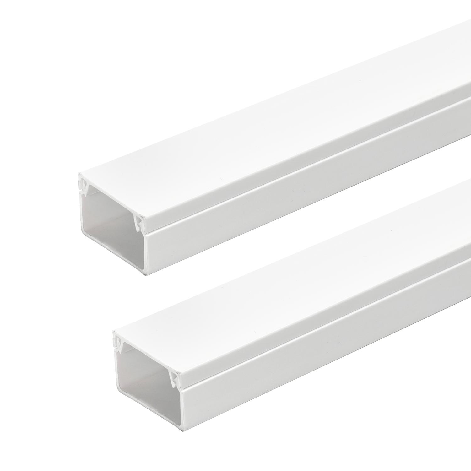 PVC white square trunking with adhesive backing L2000*W25*H16mm