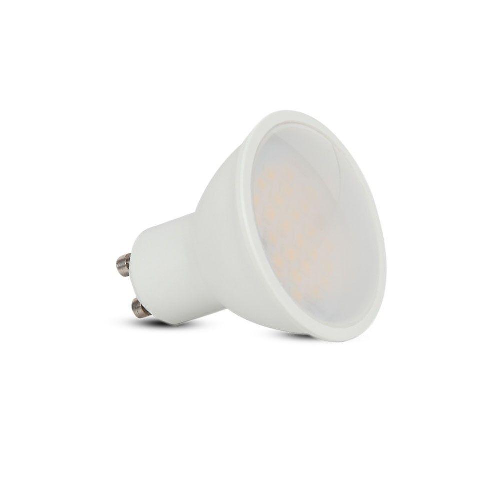 VT-271 10W GU10 LED PLASTIC SPOTLIGHT-MILKY COVER SAMSUNG CHIP 6400K