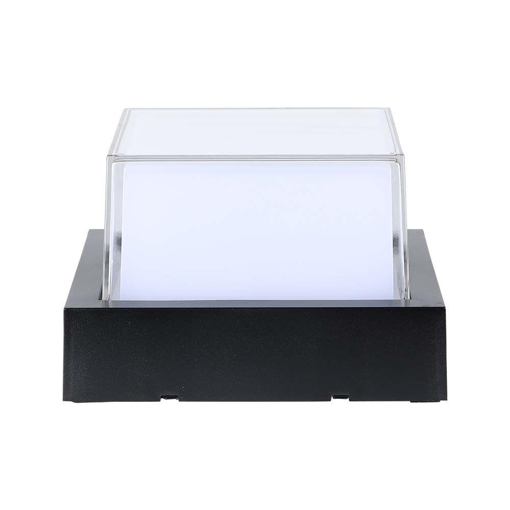 VT-828 12W LED WALL LIGHT 3000K BLACK SQUARE