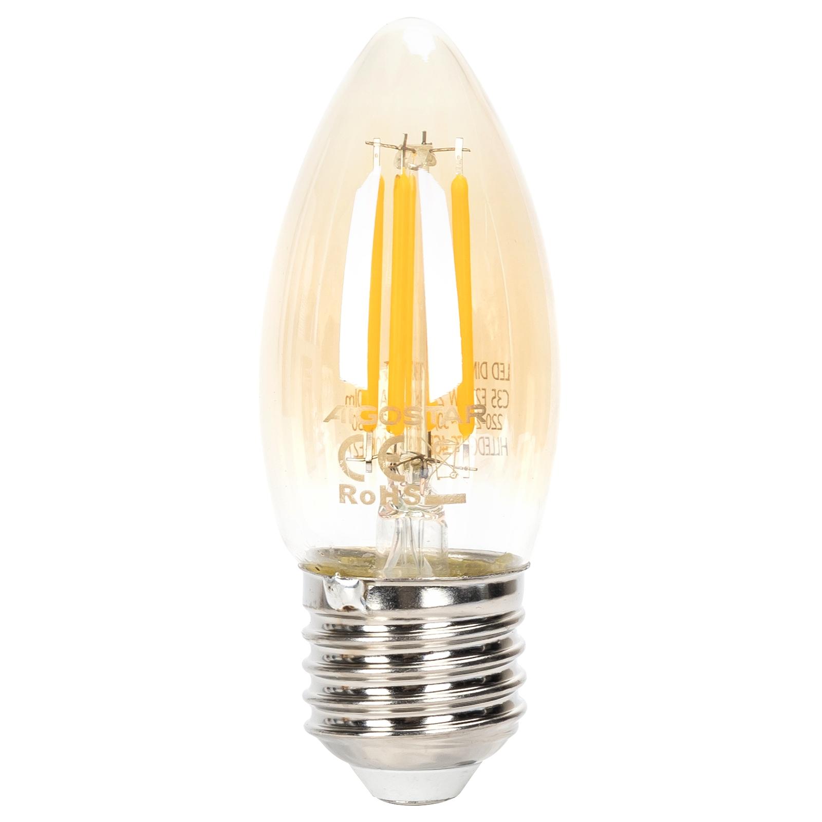 LED E27 C35 4W Barwa Ciepła