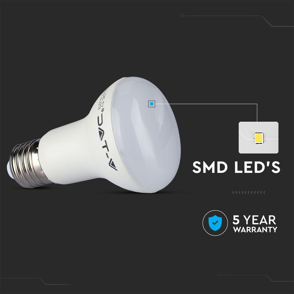 VT-263 8W R63 LED BULBS-SAMSUNG CHIP 3000K E27