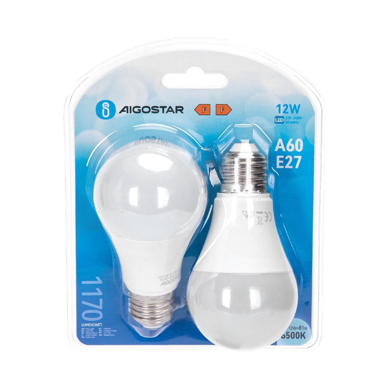 LED E27 12W A60 2pcs ( general bulb )