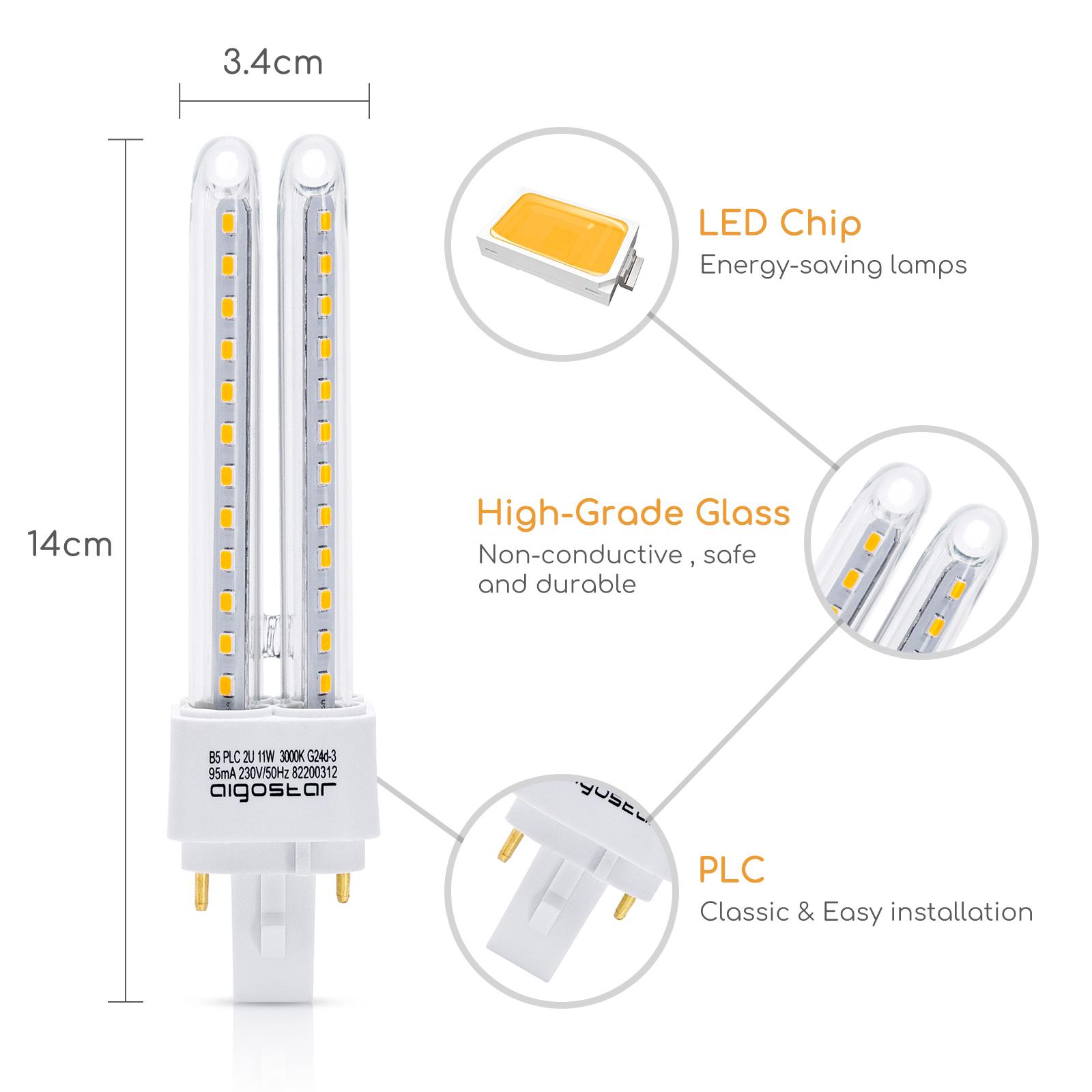 LED G24d-3 11W Double tubes