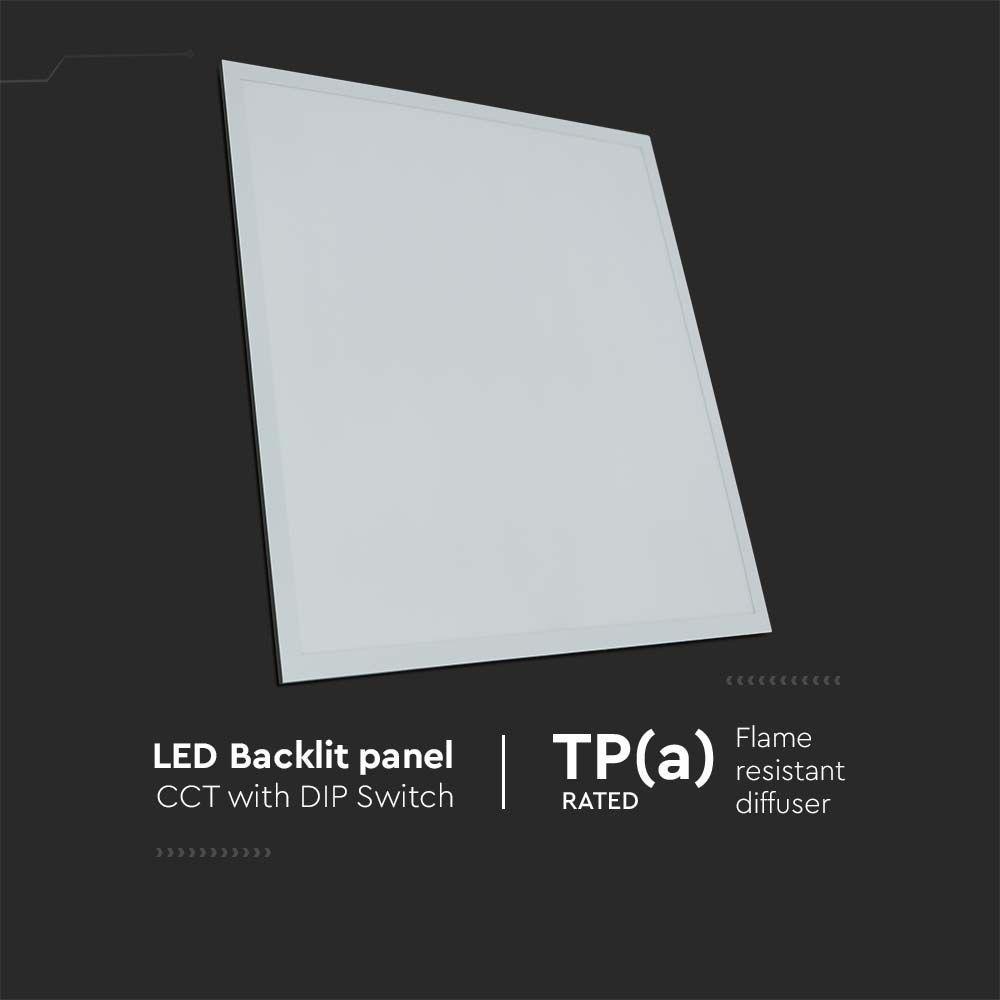 36W Panel LED 600x600mm, Barwa:3w1, (120lm/W), VTAC, SKU 6972