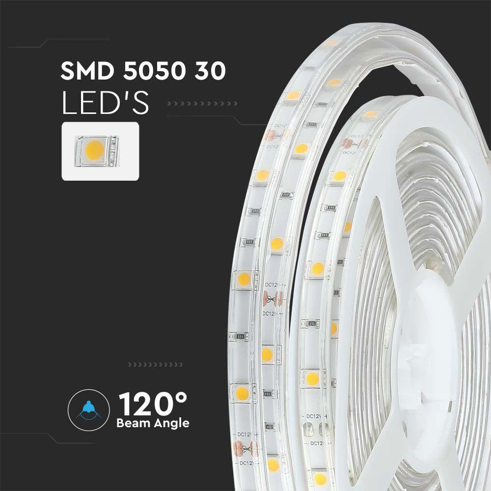 VT-5050 30 4.8W LED STRIP LIGHT 4000K IP65