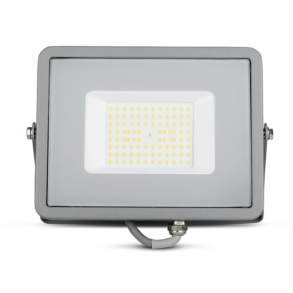 50W Naświetlacz LED SMD, Chip SAMSUNG, Barwa:4000K, Obudowa: Szara , Wydajność: 120lm/w, VTAC, SKU 764