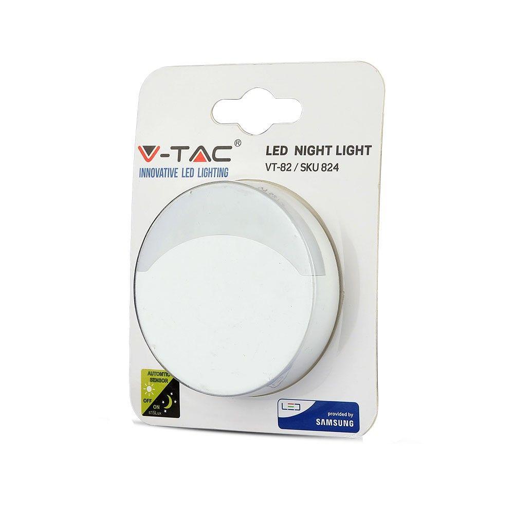 VT-82 0.45W LED NIGHT LIGHT(EU PLUG) SAMSUNG CHIP 3000K ROUND