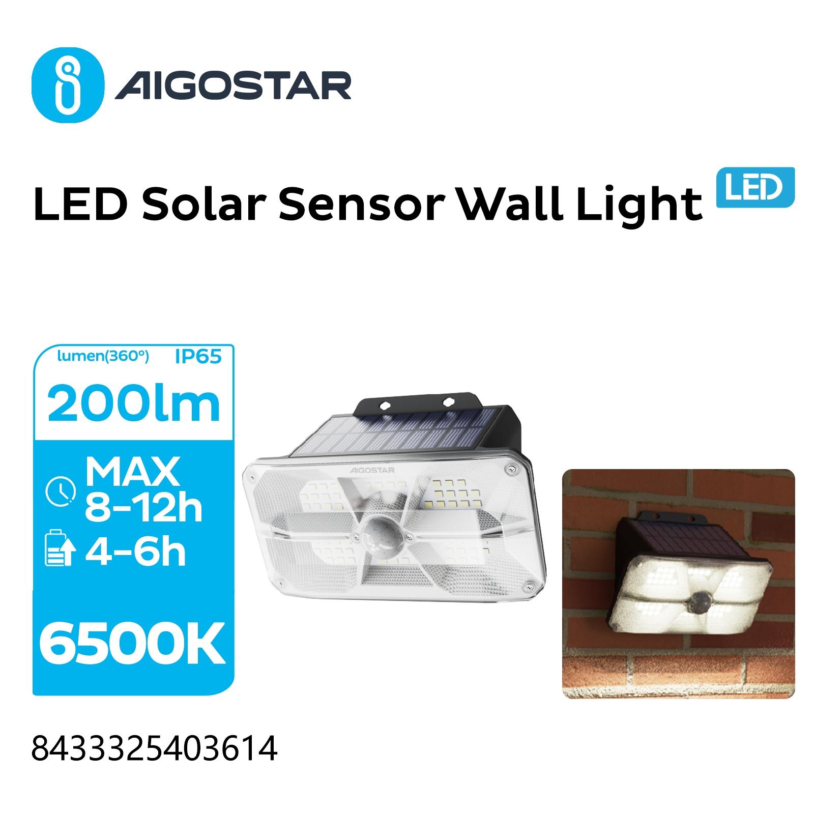 SOLAR SENSOR WALL LIGHT/AREA LIGHTING/ 
small nine palace lattice LIGHTING/6500K/PIR