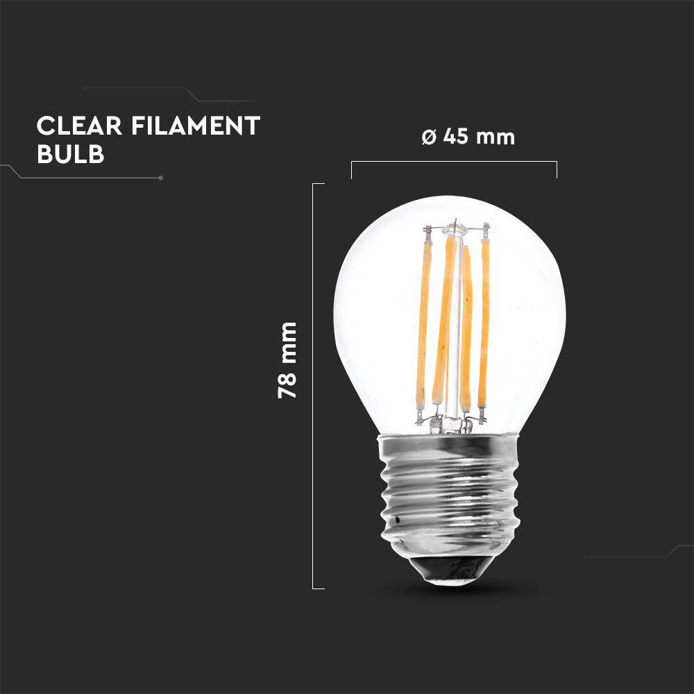 VT-1980 4W G45 FILAMENT BULB 6500K E27