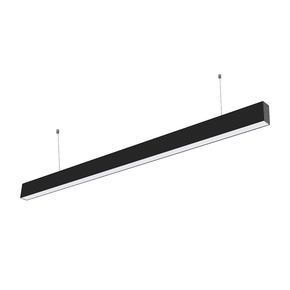 VT-7-40 40W LED LINEAR (SLIM) SUSPENSION LIGHT SAMSUNG CHIP 3000K -BLACK BODY