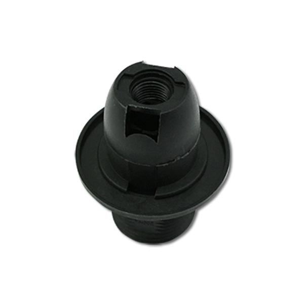 E14 Plastic Spring Terminal Lamp Holder Black