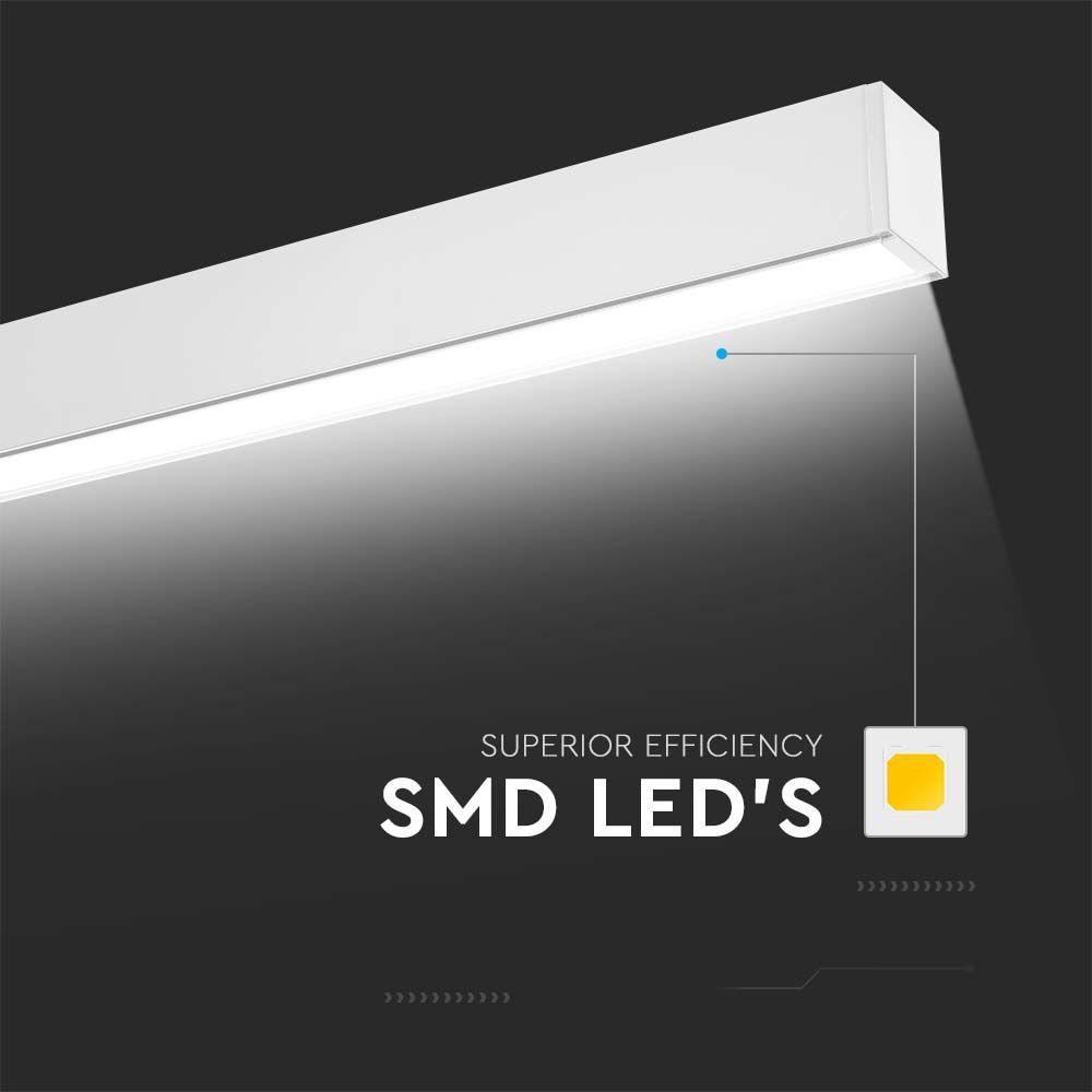 40W Lampa Biurowa, Chip SAMSUNG, Barwa:4000K, Obudowa: Czarna, VTAC, SKU 20463