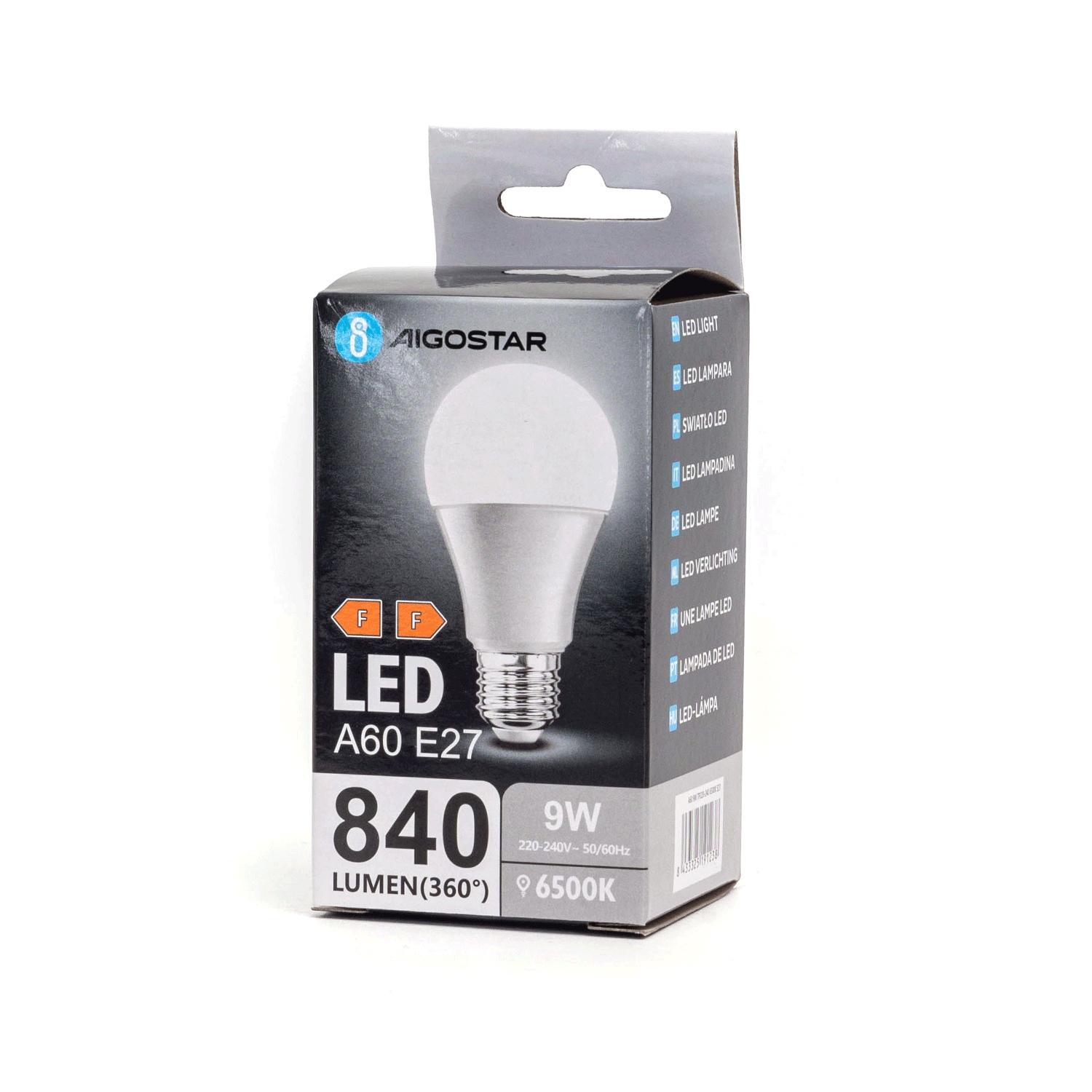 LED E27 A60 9W