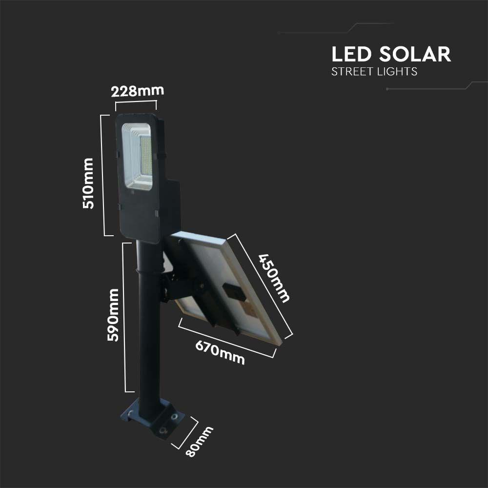 VT-ST200 50W SOLAR PANEL WITH LED STREETLIGHT 4000K