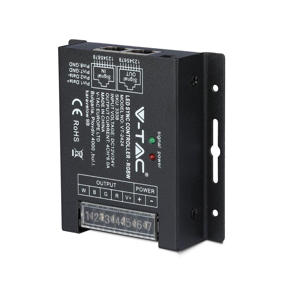 VT-2424 288W LED RGBW SYNC CONTROLLER WITH 24B RF DIMMER