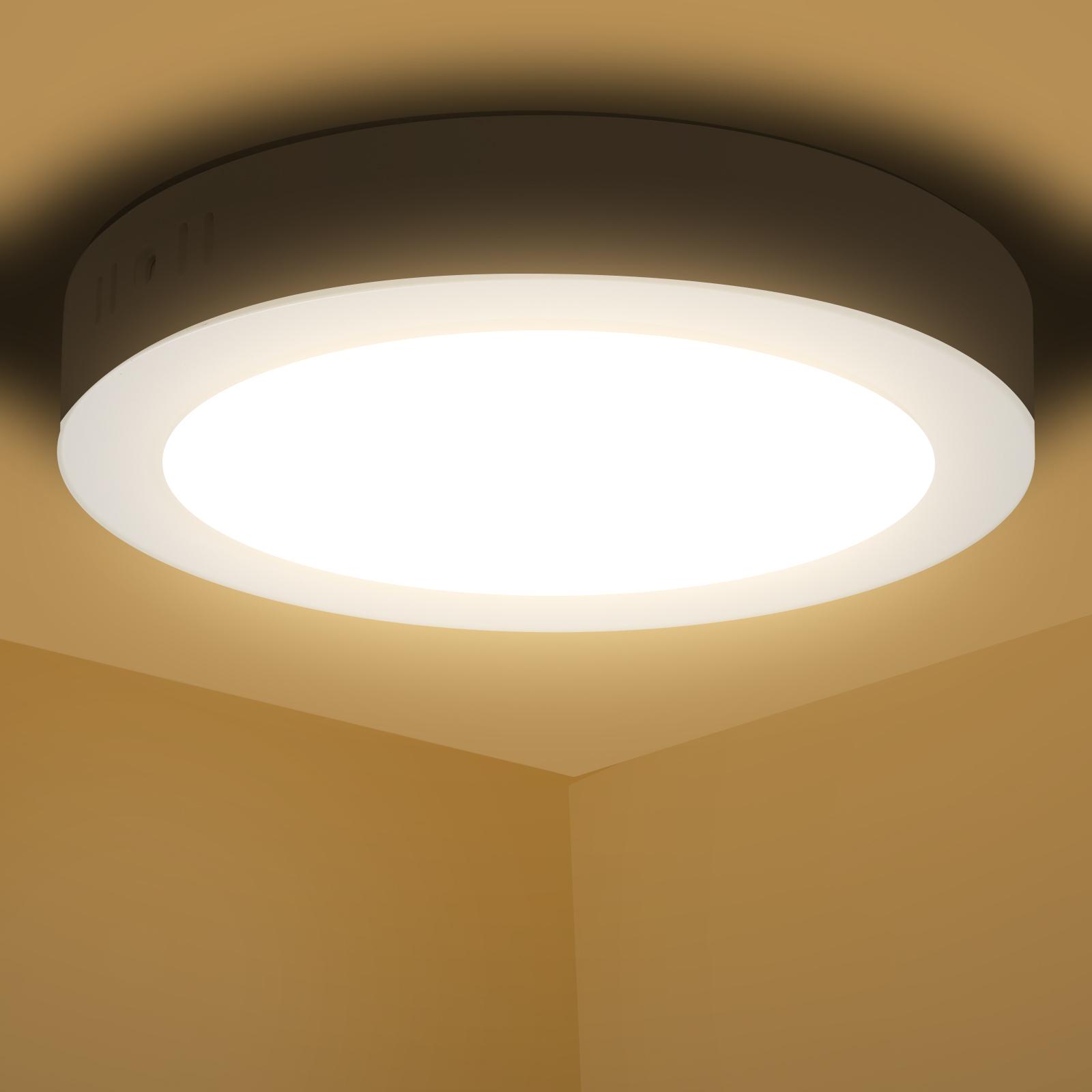 Downlight okrągły natynkowy LED 18W Żółte światło