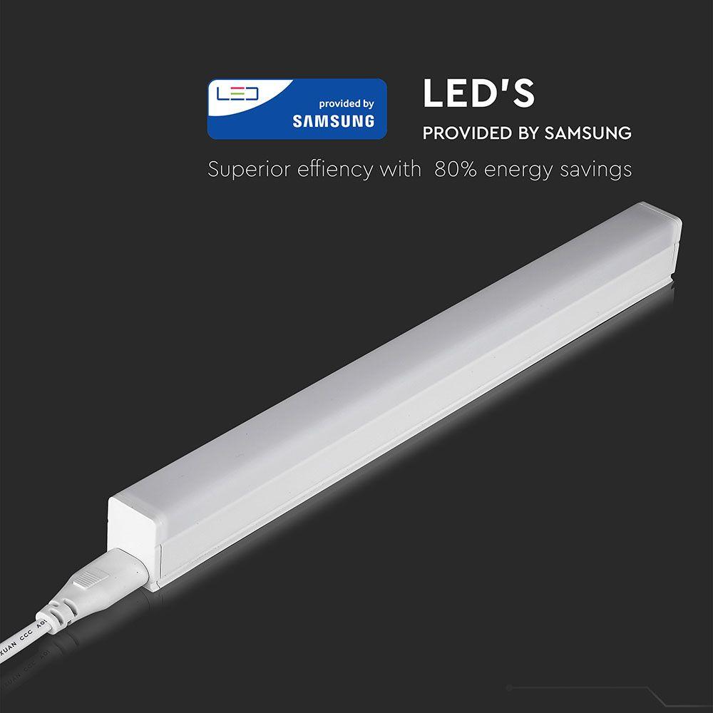 7W T5 Belka oświetleniowa LED 60cm, Chip SAMSUNG, Barwa:3000K, VTAC, SKU 692