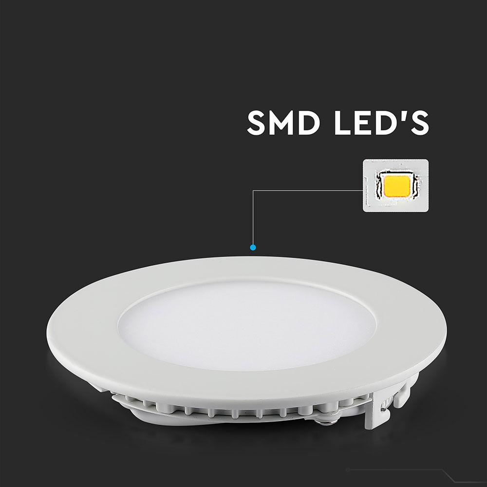 VT-2207 22W LED SLIM PANEL LIGHT 6400K ROUND