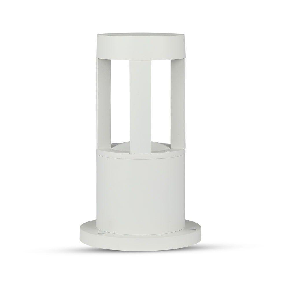 VT-830 10W LED BOLLARD LIGHT 3000K WHITE BODY 25CM HEIGHT