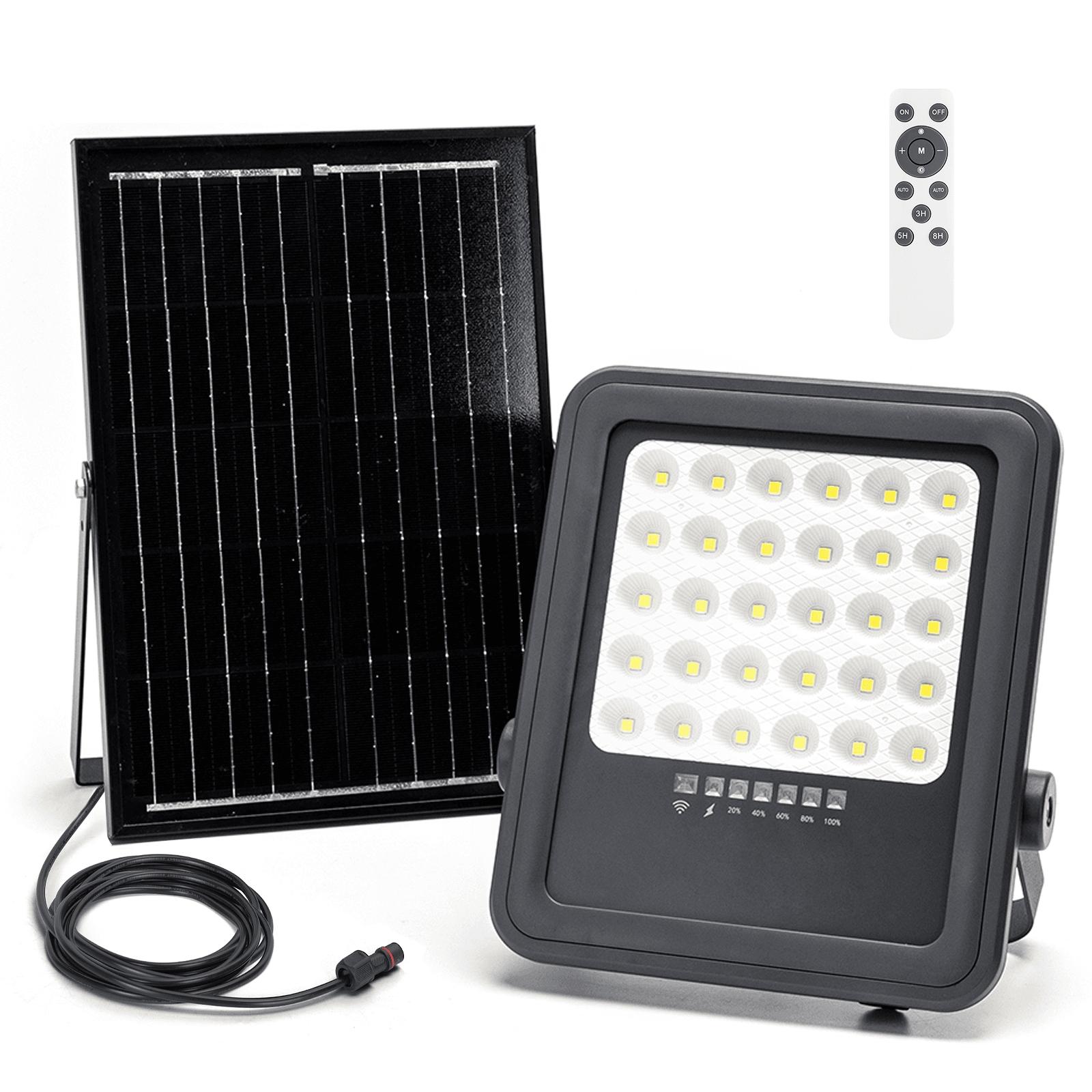 SP05 Naświetlacz solarny LED czarny 100W