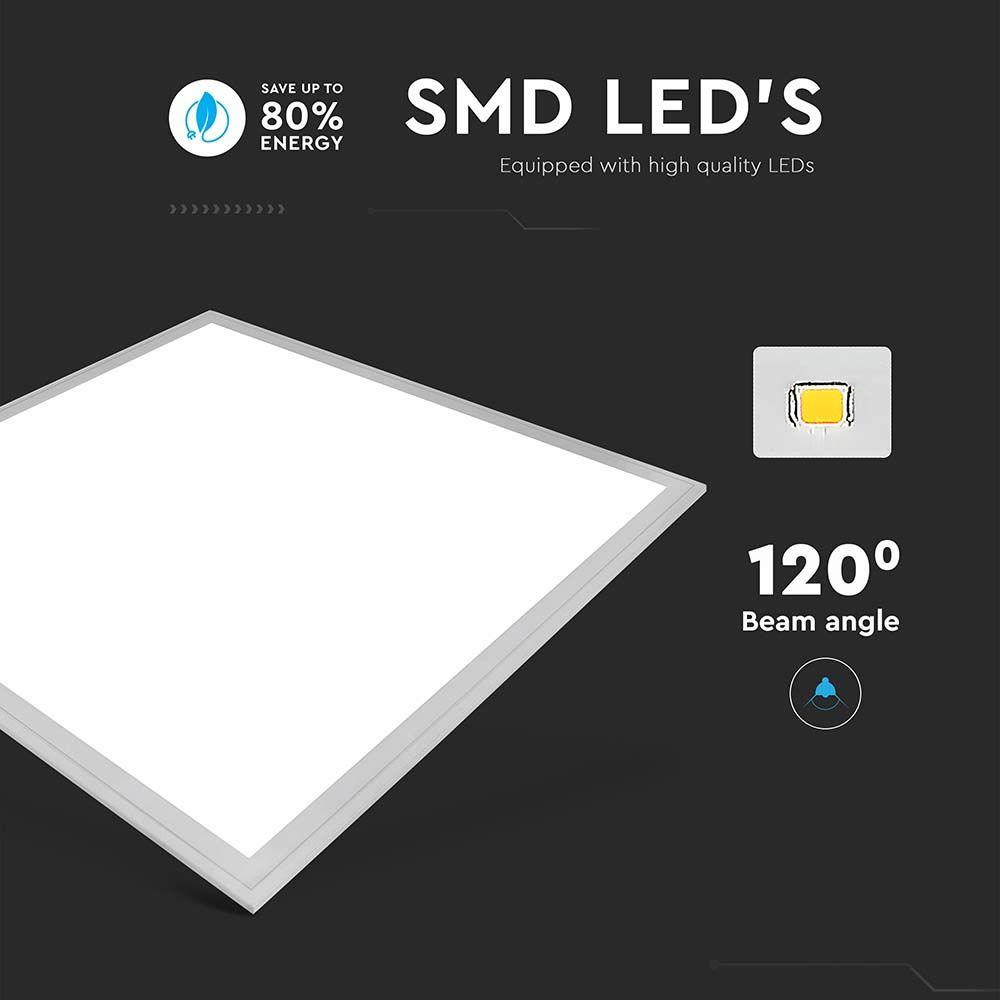 40W Panel LED 600x600mm, Barwa:4000K , Opakowanie: 6szt., VTAC, SKU 2160246