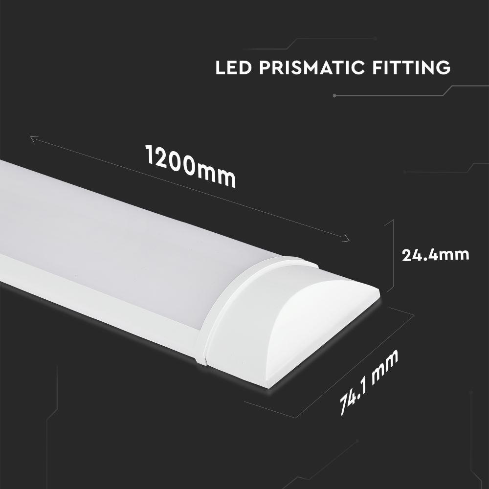 VT-8330 30W LED GRILL FITTING-120CM-FAST CONNECT-3000K(150LM/W) 5YRS WTY