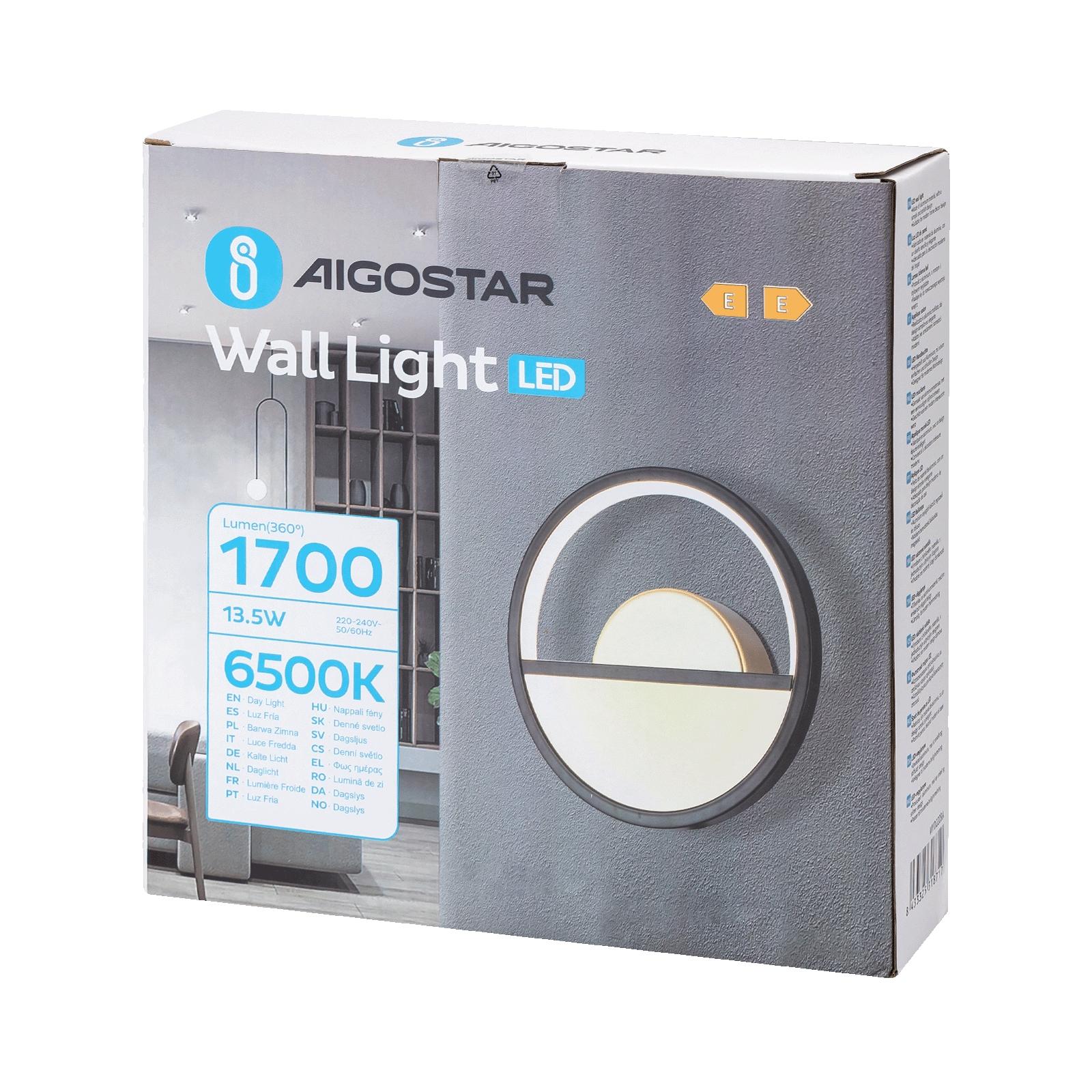 Aluminum wall light 13.5W 6500K