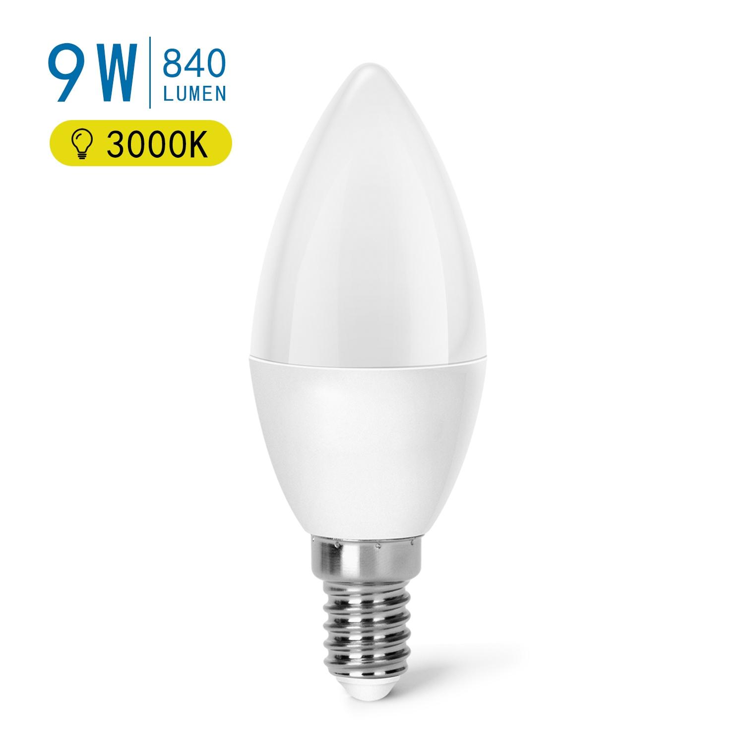 LED C37 E14 9W