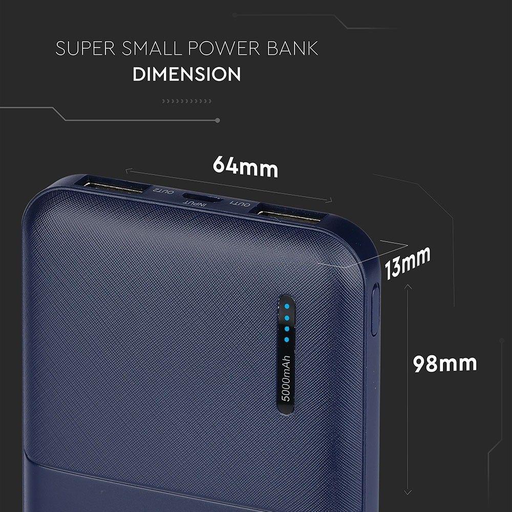 VT-3517 5000mah POWER BANK-DARK BLUE