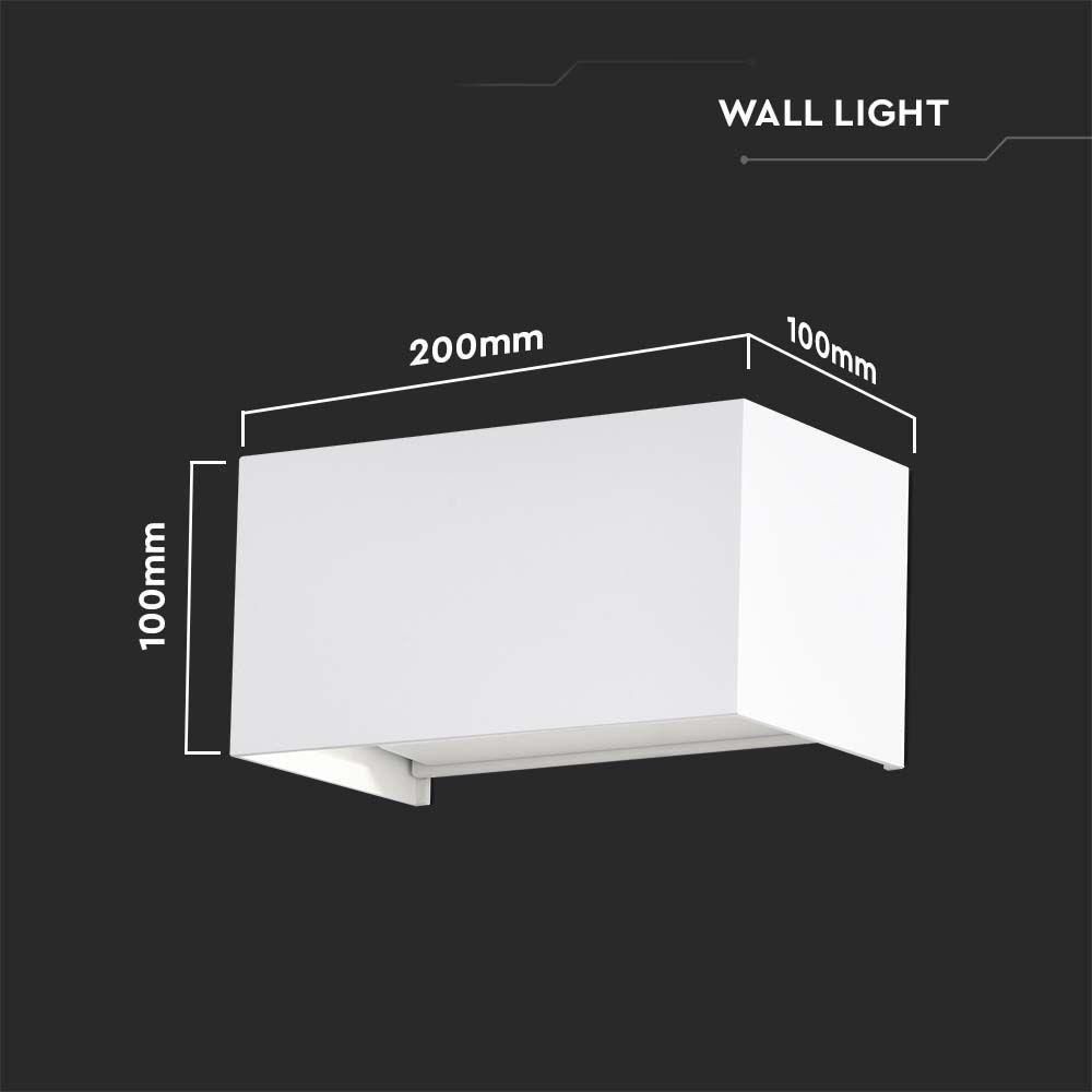 VT-8125 24W LED WALL LIGHT 3000K WHITE BODY